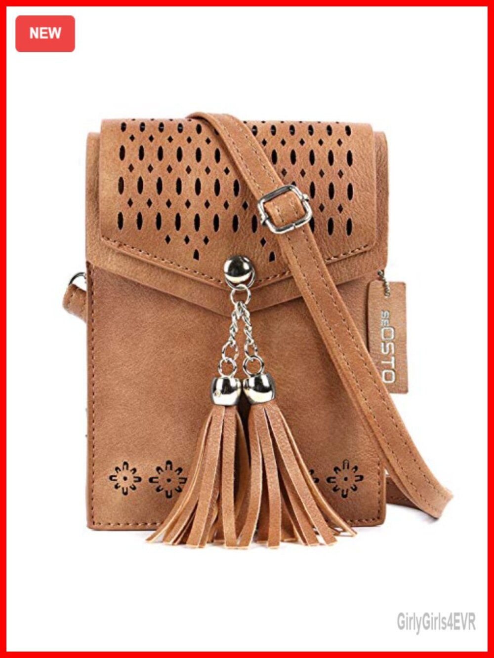 Small Crossbody Bag for Women, Tassel Wallet Purse, Cell Phone Purse